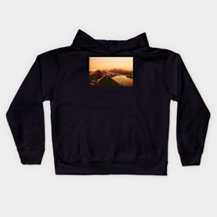 Rio de Janeiro Skyline With Christ the Redeemer Shot on Film Kids Hoodie